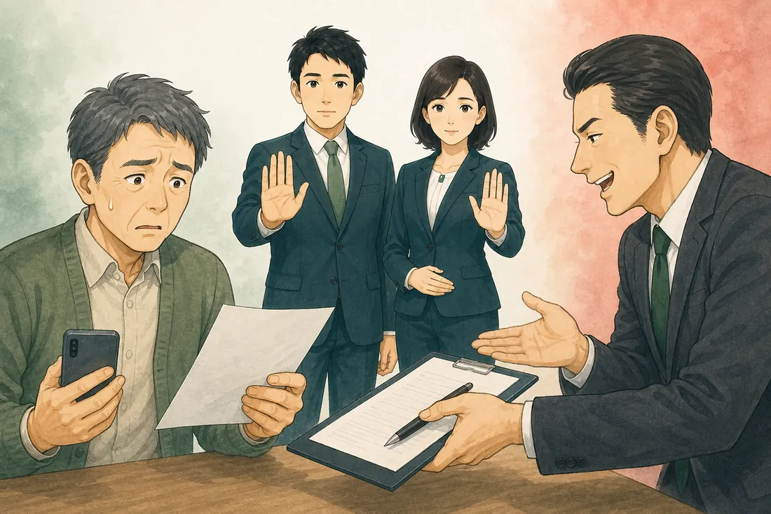 契約を急がず、相談員と一緒に確認する相談者